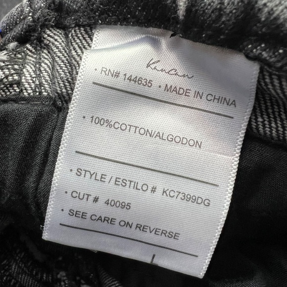 👖NWT($82)🤩 |•KANCAN•| Eva Denim Black Paper Bag Super High Rise Jeans Large👖 - Picture 6 of 9